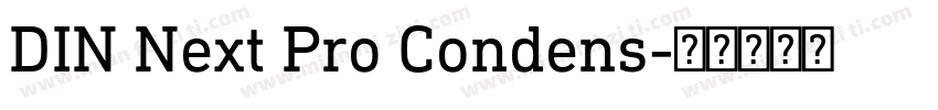 DIN Next Pro Condens字体转换